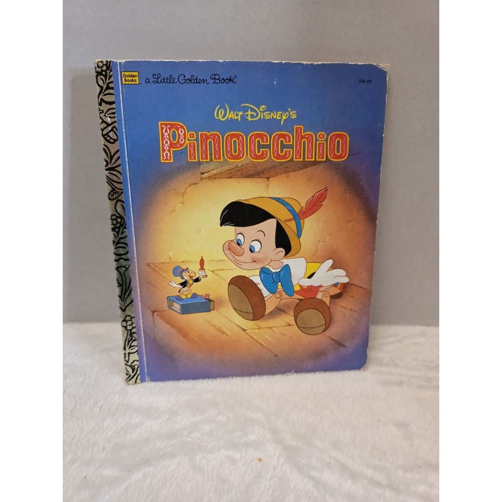 VNTG Little Golden Book 3 Disney, 3 Little Pigs, Alice In Wonderland, Pinocchio - Picture 14 of 16